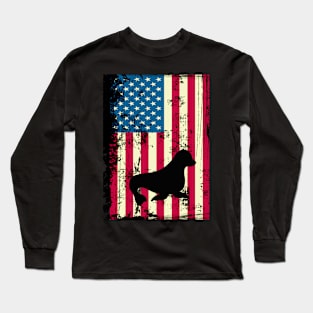 Seal American Flag USA Patriotic 4th Of July Gifts Long Sleeve T-Shirt